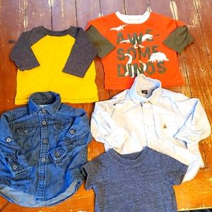 12M & 12-18M long sleeve shirts